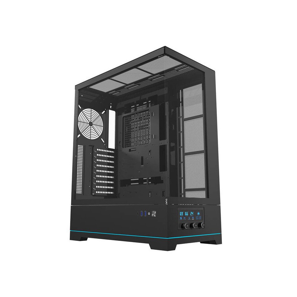 Darkflash DY451 kompiuterio deklas be ventiliatoriu (juodas)