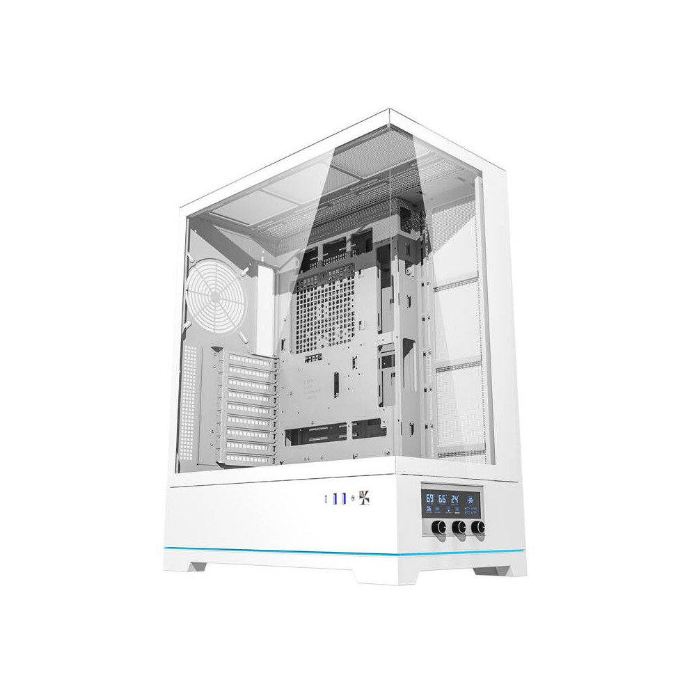 Darkflash DY451L arvutikorpus ilma ventilaatoriteta (valge)
