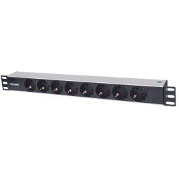 Intellinet 714037 19" 1.5U 8-Vietu Strāvas Sloksne 15A