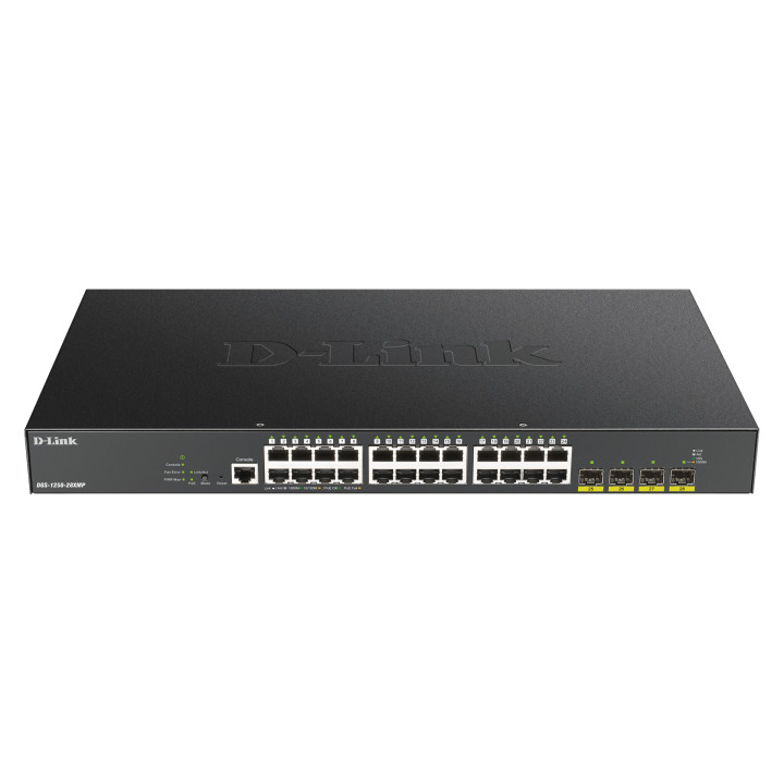 D-Link DGS-1250-28XMP/E PoE+ slēdzis 28 porti 370W