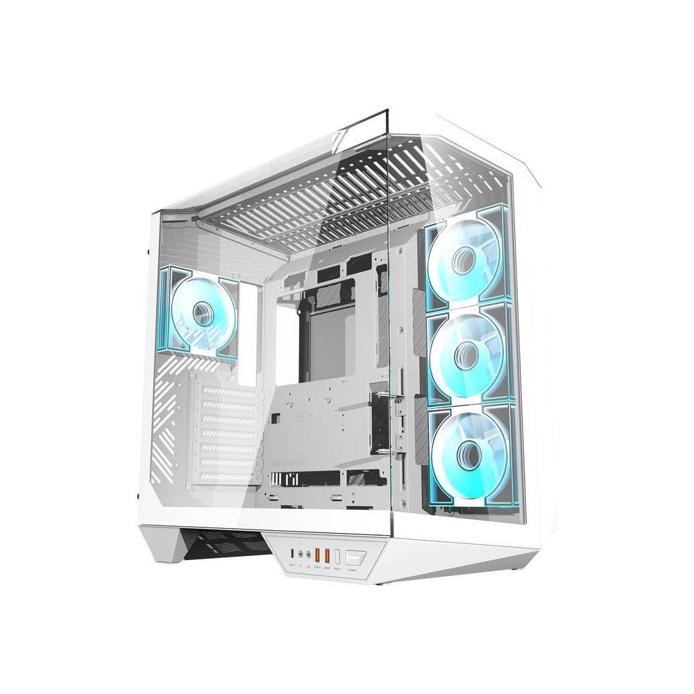 Darkflash DY470 datora korpuss (balts) + 4 ventilatori