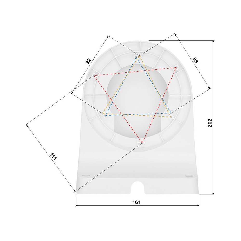 Seinakinnitus MOTO Tiandy TC-A28 kaameratele