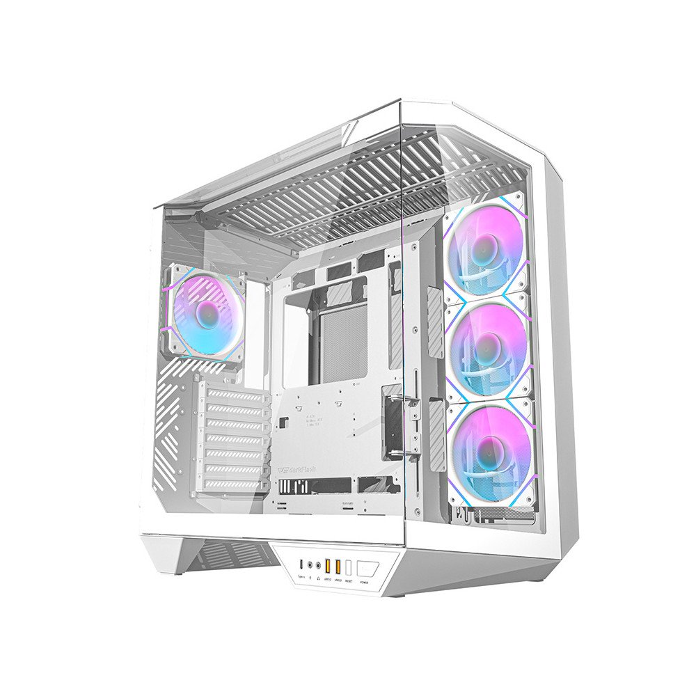 Darkflash DY470 computer case (white) + 4 fans + GPU bracket