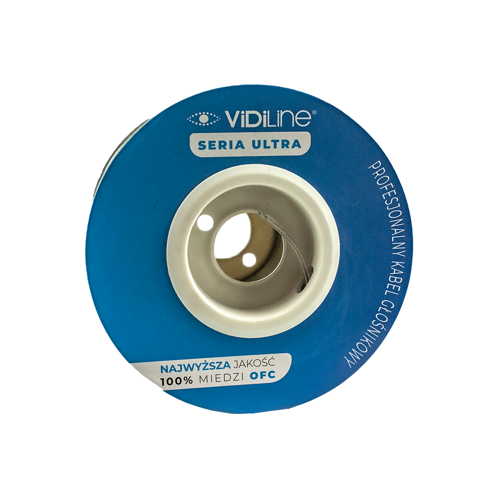 Vidiline kaiutinkaapeli 2x0,5mm OFC Ultra kupari 1 metri