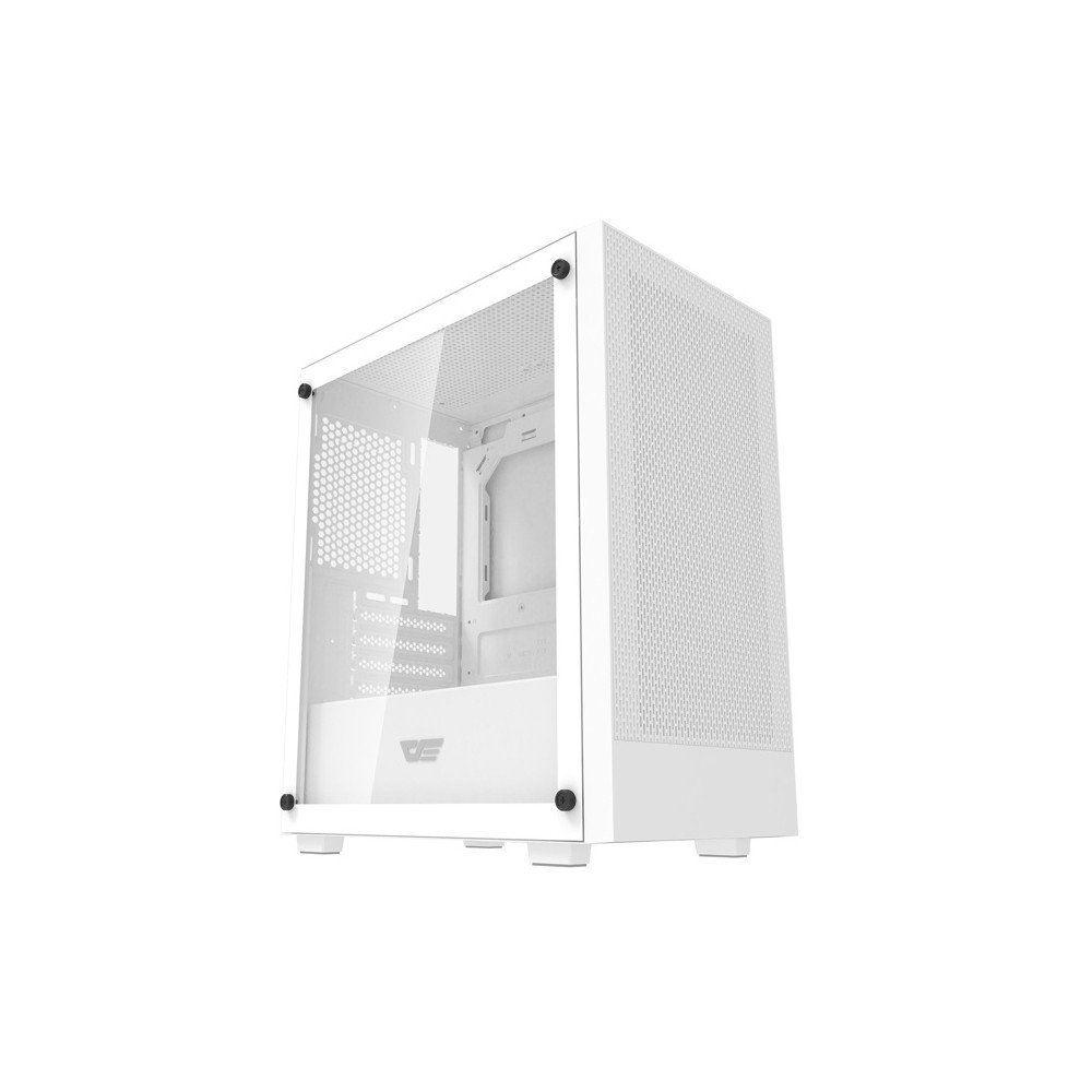 Darkflash M305 datora korpuss bez ventilatoriem (balts)