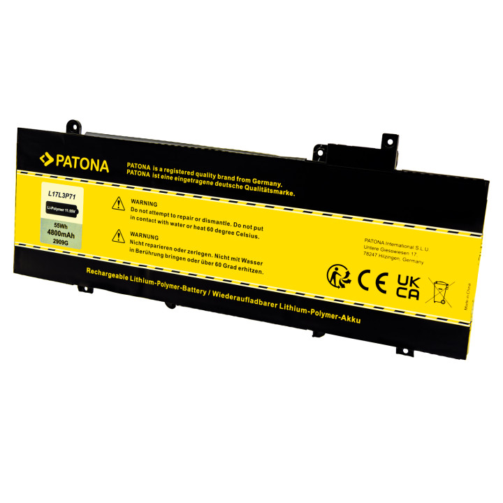 Akku Lenovo Thinkpad T480S 4800mAh Li-Pol 11,55V