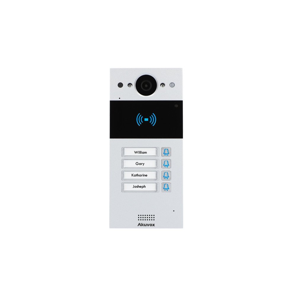 Akuvox R20BX4 Isorinis skydelis, 4 seimos, montuojamas ant pavirsiaus