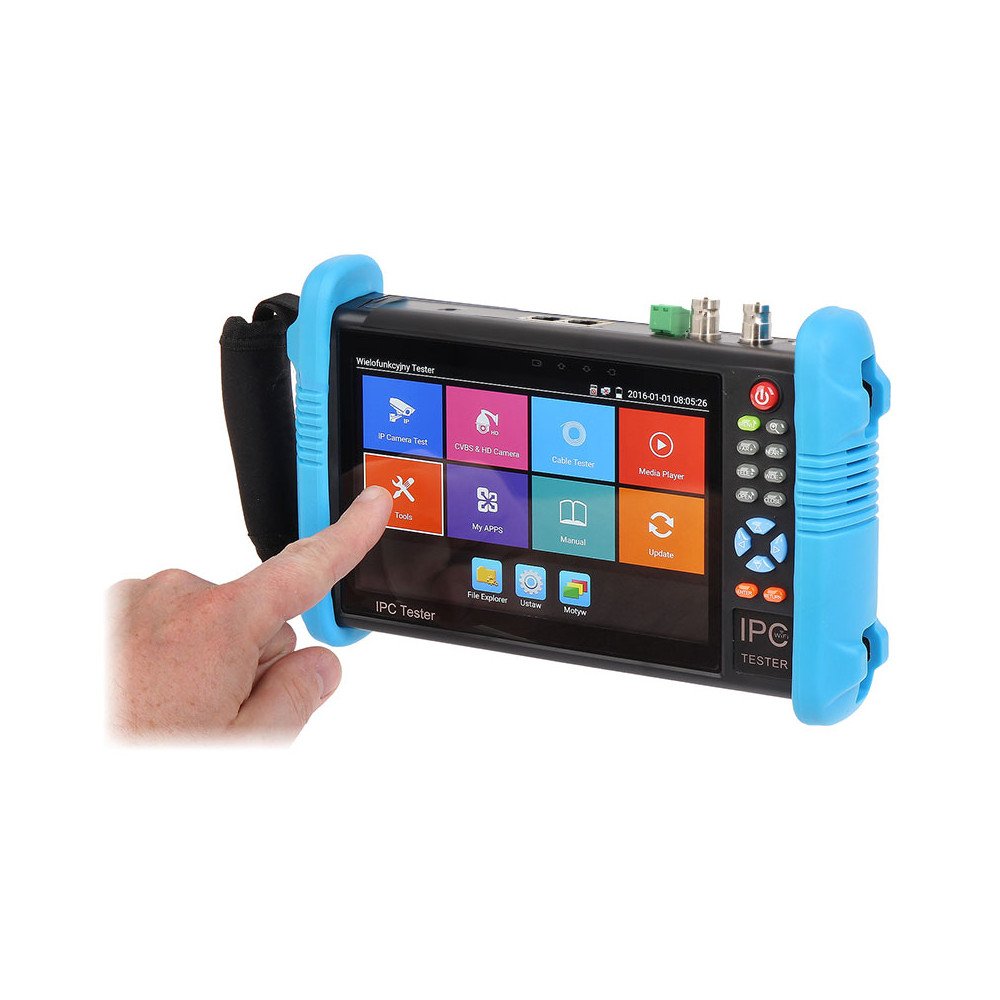 Tester do kamera CCTV 7" 4K 8Mpx VIDI-TES-7-PRO IP AHD CVI TVI HDMI-IN/OUT VGA-IN