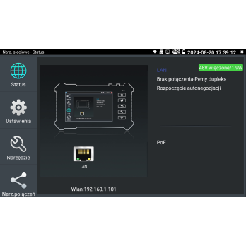 7" 4K 8Mpx VIDI-TES-7-PRO IP AHD CVI TVI HDMI-IN/OUT VGA-IN