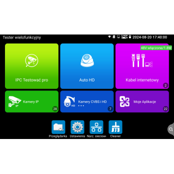 Tester kaameraga CCTV 7" 4K 8Mpx VIDI-TES-7-PRO IP AHD CVI TVI HDMI-IN/OUT VGA-IN