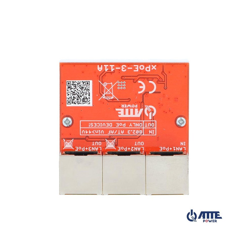 XPOE-3-11A Switch PoE 3 port 10/100Mbps extender