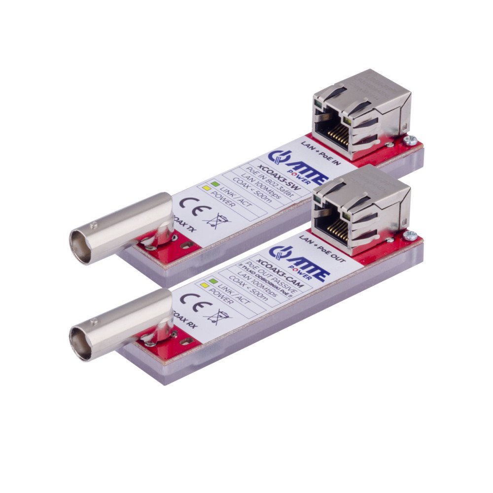 Joukko aktiivisia muuntimia Ethernet-lahetysta varten