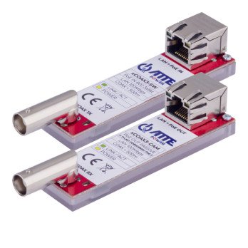 Joukko aktiivisia muuntimia Ethernet-lahetysta varten