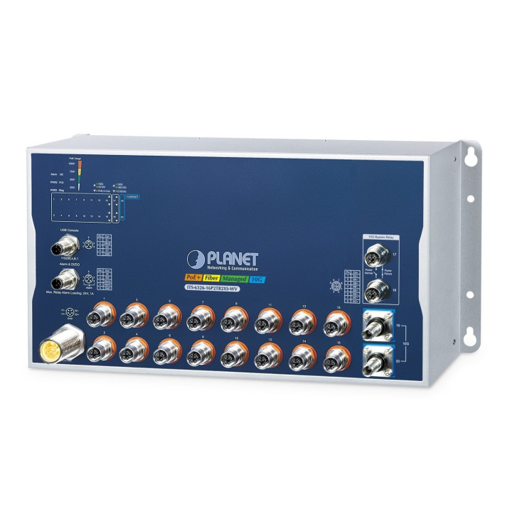 PLANET ITS-6326-16P2TB2XS-WV Managed L3 PoE Network Switch, 26-Port, 16 PoE, 2 SFP+