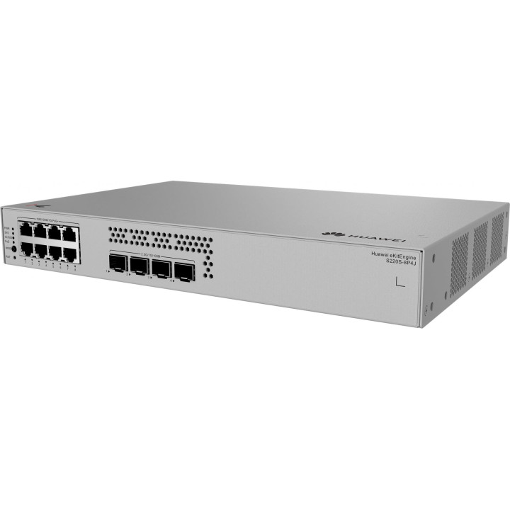 HUAWEI 98012471 S220S-8P4J pārvaldāms PoE+ slēdzis 128W