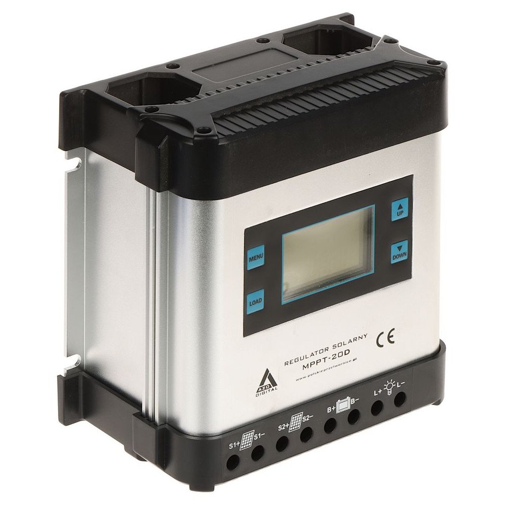SOLAR BATTERY CHARGING REGULATOR SCC-20A-MPPT-LCD AZO Digital