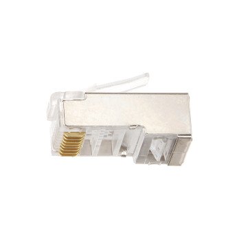 RJ-45 FTP PLUG, kat. 5e, AR AREJA EKRANU, 100 gab.