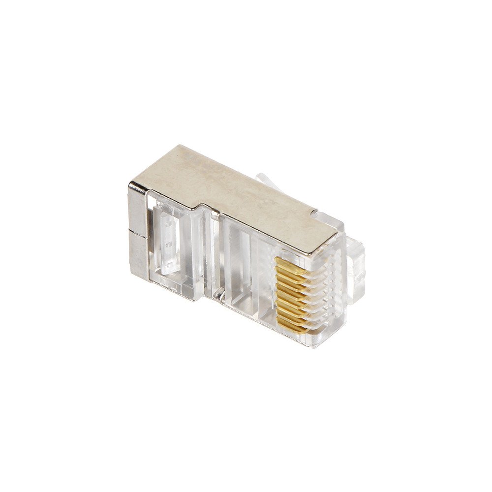 RJ-45 FTP PLUG, kat. 5e, AR AREJA EKRANU, 100 gab.