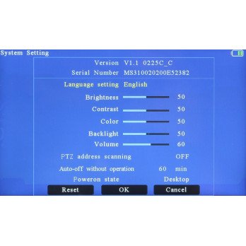 MONITOR AHD, HD-CVI, HD-TVI, PAL MS-ACT50-4K 5 "