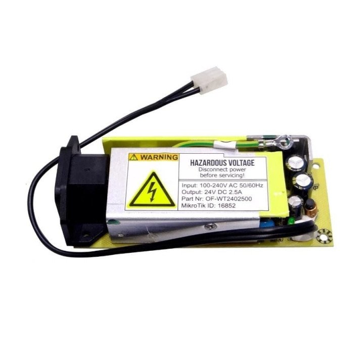 MikroTik 24V2APOW 60W 24V 2.5A barošanas bloks