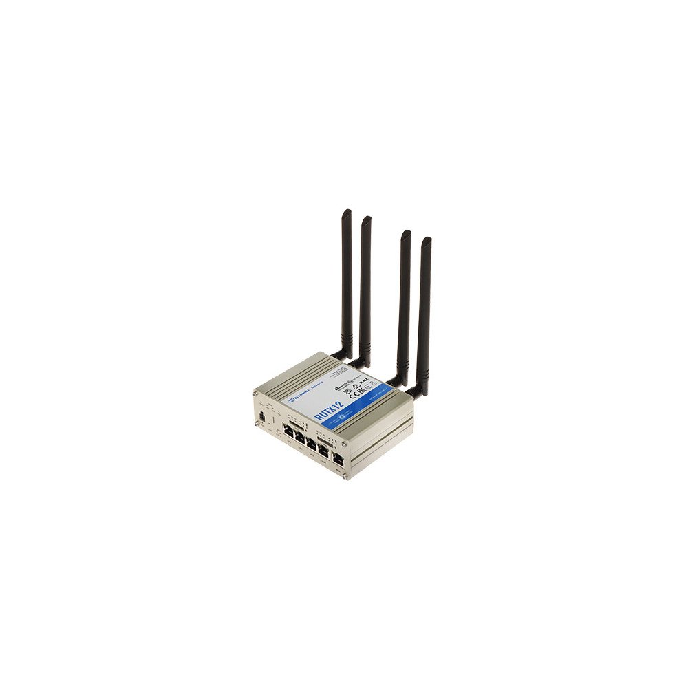 4G LTE + RUTX12 Dual SIM Bluetooth BLE, Wi-Fi 5, 2,4 , 5 , 867 / Teltonika