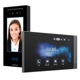 Комплект видеодомофона Akuvox E16C с монитором S567W, белый