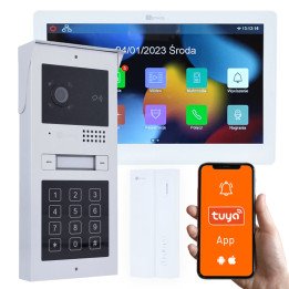 Genway F-C52V13-A01 Video Doorbell Kit 1/2 Family 7" WiFi Tuya with Handset