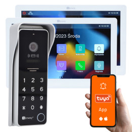 Комплект домофона Genway F-S9V13-2W-W-2 на 2 провода с двумя мониторами 7", WiFi Tuya