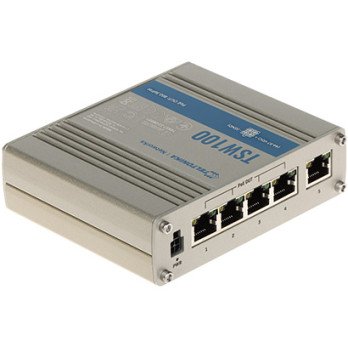 INDUSTRIAL POE SWITCH TSW100 5 PORT, 4 PoE Teltonika