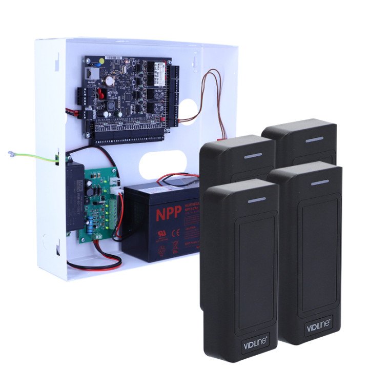 VidiLine VIDI-AC-KD4-WR-4 Access Control Kit for 4 Doors