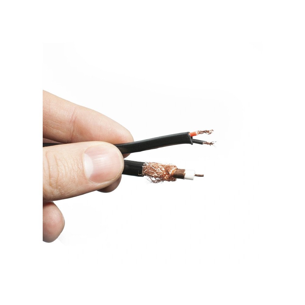 CCTV cable for AHD CVI TVI cameras up to 8Mpx 4K RG59+2*0.5MM - 300m roll