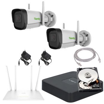 Tiandy 2 juhtmevaba WiFi jalgimiskomplekt