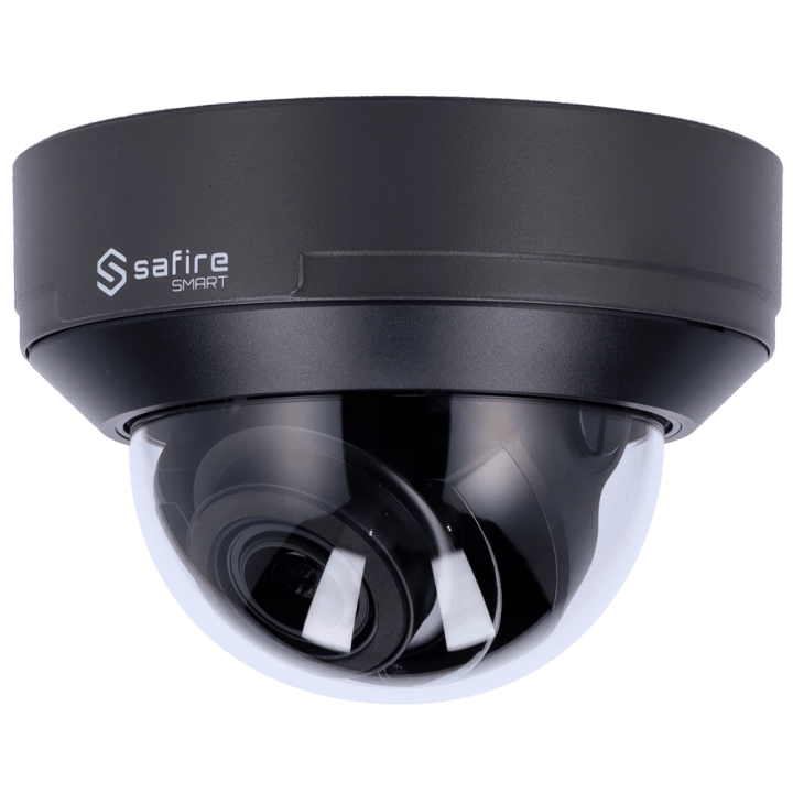 SAFIRE SMART SF-IPD540ZA-4E1-GREY 4MP lauko kupolinė IP kamera su PoE, Wi-Fi, IR 50m, Varifocal 2,8-12mm, IP67, Integruotas mikr