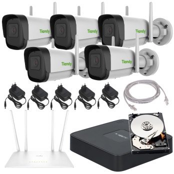 Tiandy 5 wireless WiFi monitoring kit