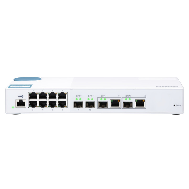 QNAP QSW-M408-2C Managed L2 10GbE Network Switch with 8 Gigabit Ports and 2 10GbE SFP+