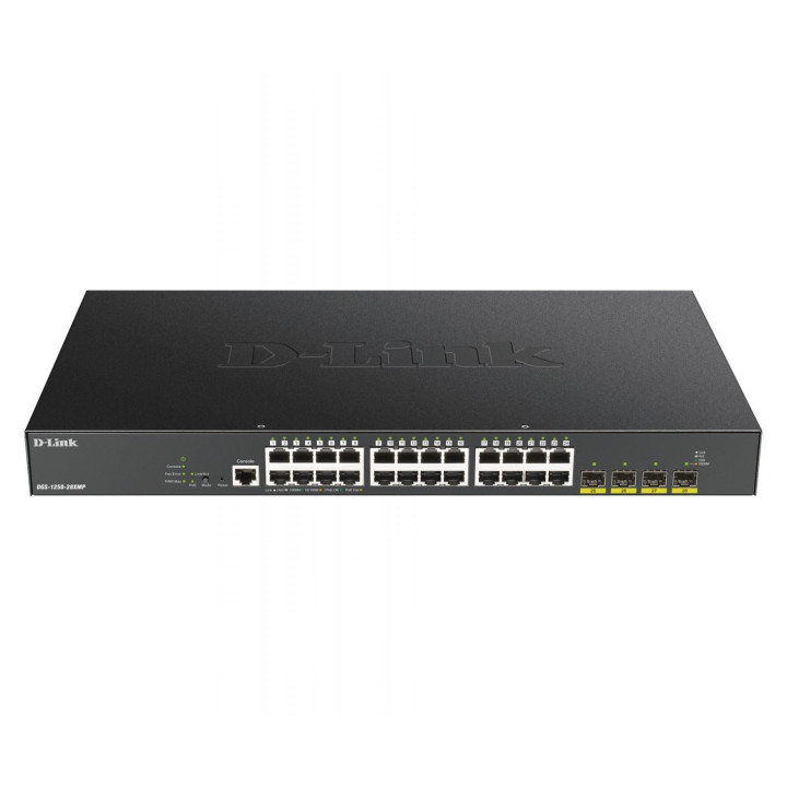 D-Link DGS-1250-28XMP L3 pārvaldāms PoE+ slēdzis 28 porti