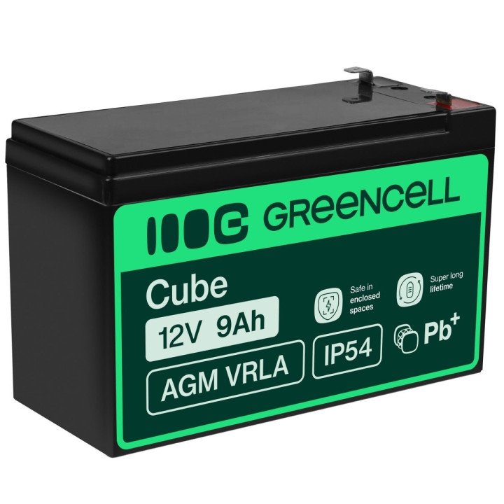 Green Cell AGM06 12V 9Ah UPS akumuliatorius