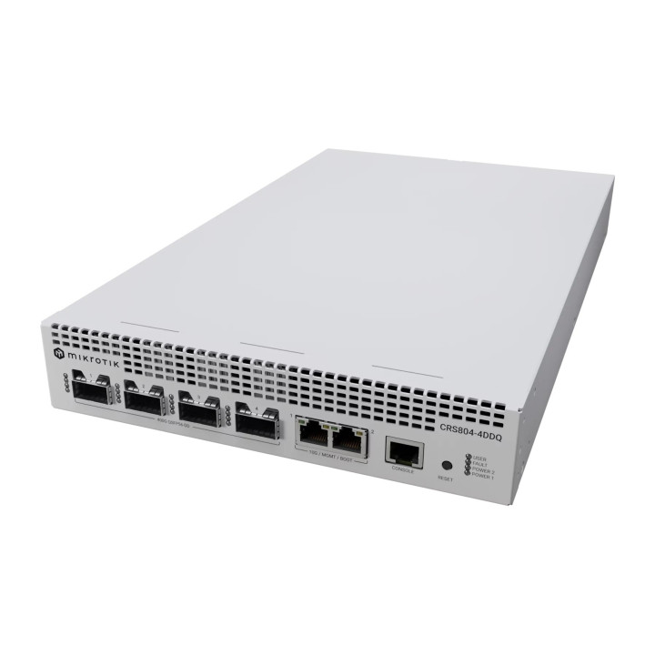 MikroTik CRS804-4DDQ-hRM Cloud Router Switch with RouterOS L6