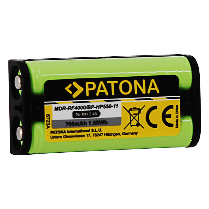 Kuulokkeiden akku Sony BP-HP550-11 700 mAh Ni-Mh MDR-RF4000