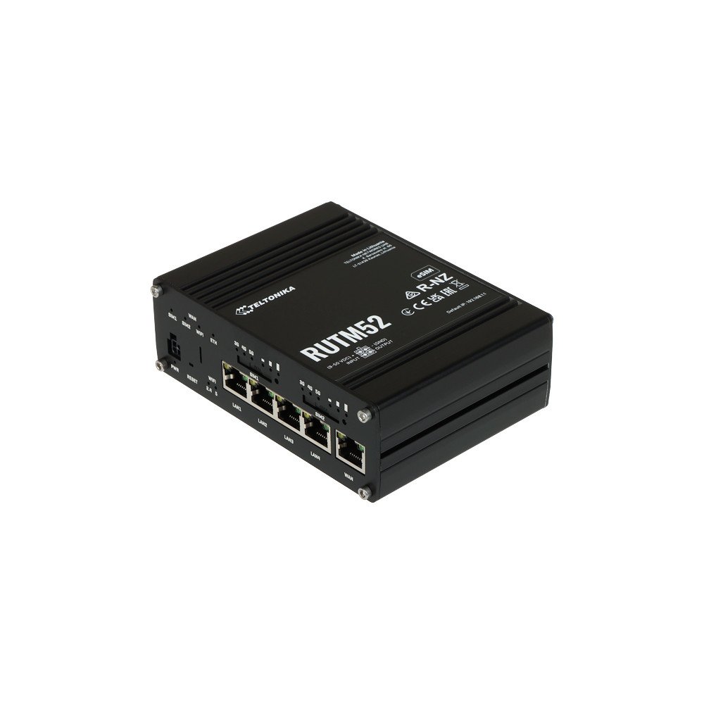 ACCESS POINT DUAL 5G +ROUTER RUTM52 Dual SIM + eSIM Wi-Fi 5, 2.4 GHz, 5 GHz, 867 Mbps Teltonika