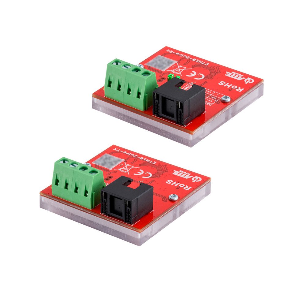 ETH10-2WIRE-SET ATTE Set for LAN + PoE transmission over 2 cables 10Mbps up to 1000m