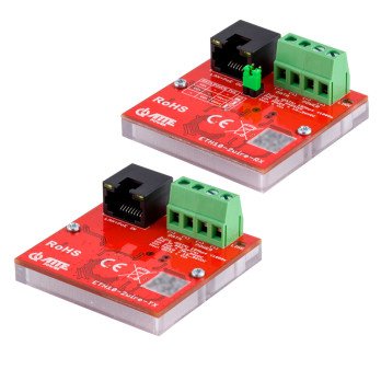 ETH10-2WIRE-SET ATTE-setti LAN + PoE -siirtoon 2 kaapelilla 10 Mbps jopa 1000 metriin