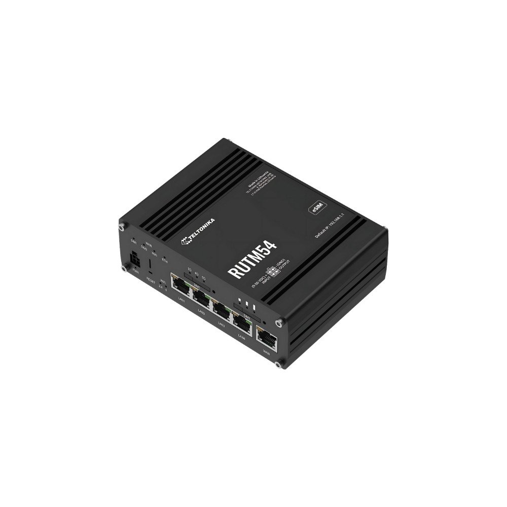 PIEKLUVES PUNKTS 5G + ROUTER RUTM54 Dual SIM + eSIM Wi-Fi 5, 2,4 GHz, 5 GHz, 867 Mbps Teltonika