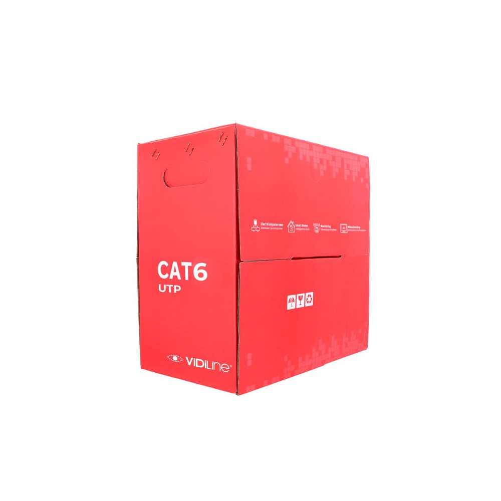 UTP CAT 6 kierretty parikaapeli Cu-johto - Premium CPR Eca Fluke -testi - 305m