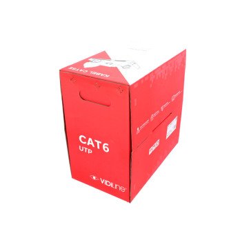 UTP CAT 6 twisted pair cable Cu wire - Premium CPR Eca Fluke test - 305m