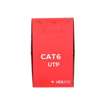 UTP CAT 6 keerdpaarkaabel Cu traat - Premium CPR Eca Fluke test - 305m