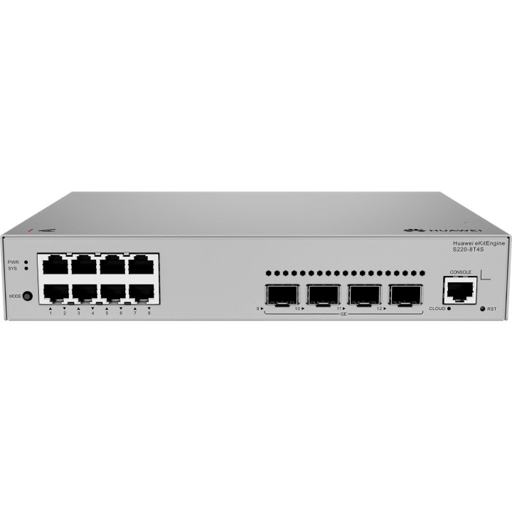 Huawei S220-8T4S Ethernet Switch (8 Gigabit RJ45 + 4 SFP, AC)