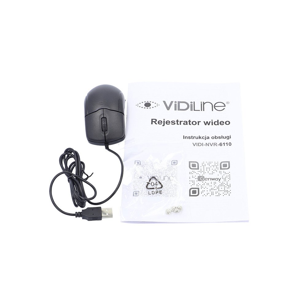 ViDiLine VIDI-NVR-6110 IP ierakstitajs 10 kanalu HDMI 4K 6Mpx