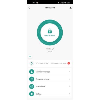 VIDI-AC-F3 EM MF Tuya Wifi Code Fingerprint Reader