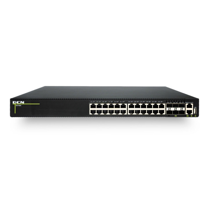 DCN Europe S5750X-24T6X-P-SI 24-Port Gigabit PoE+ Switch with 6x 10G SFP+